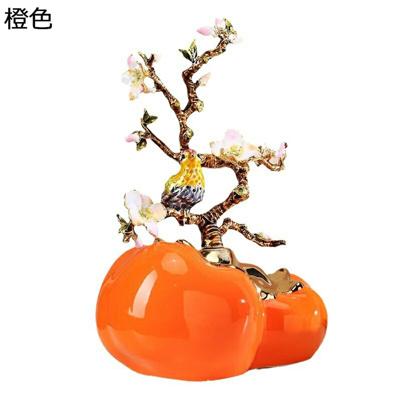 楽天市場】カキ 柿 置物 玄関置物 セラミック インテリア 風水グッズ