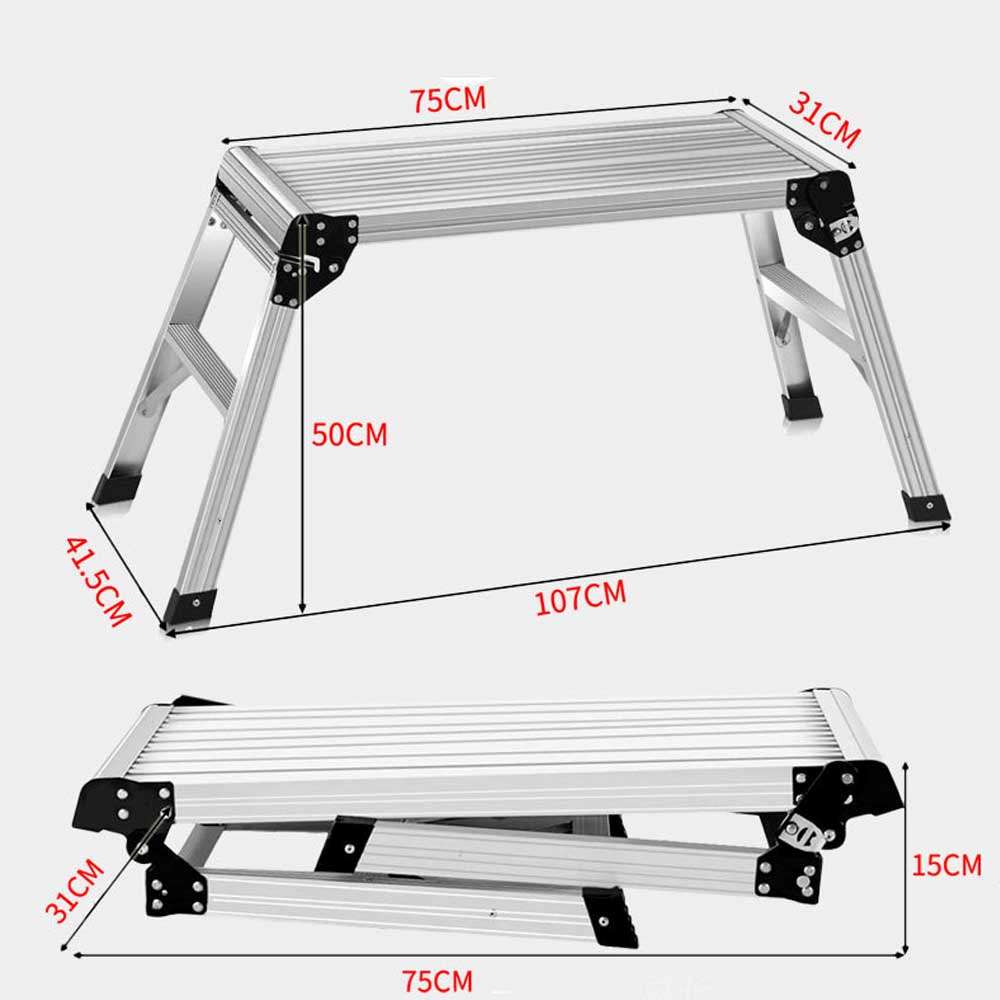 楽天市場】アルミ足場台 洗車台 軽量 アルミ脚立 立ち馬アルミ 作業台