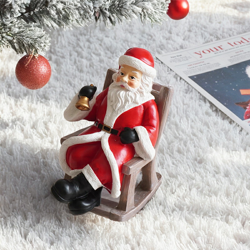 楽天市場】【最強配送】サンタクロース 置物 オブジェ クリスマス 装飾