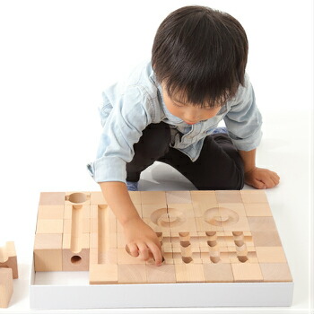 楽天市場】CUBLOCK 知育玩具 積み木 スタンダード 54個 ビー玉