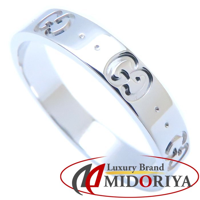 楽天市場】GUCCI グッチ アイコン リング 指輪 #21 20号 K18WG