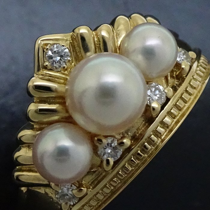 楽天市場】MIKIMOTO ミキモト パール リング 指輪 11号 真珠