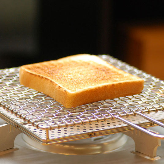 楽天市場】【金網つじ】手付きセラミック付き焼き網 大 お手入れ簡単