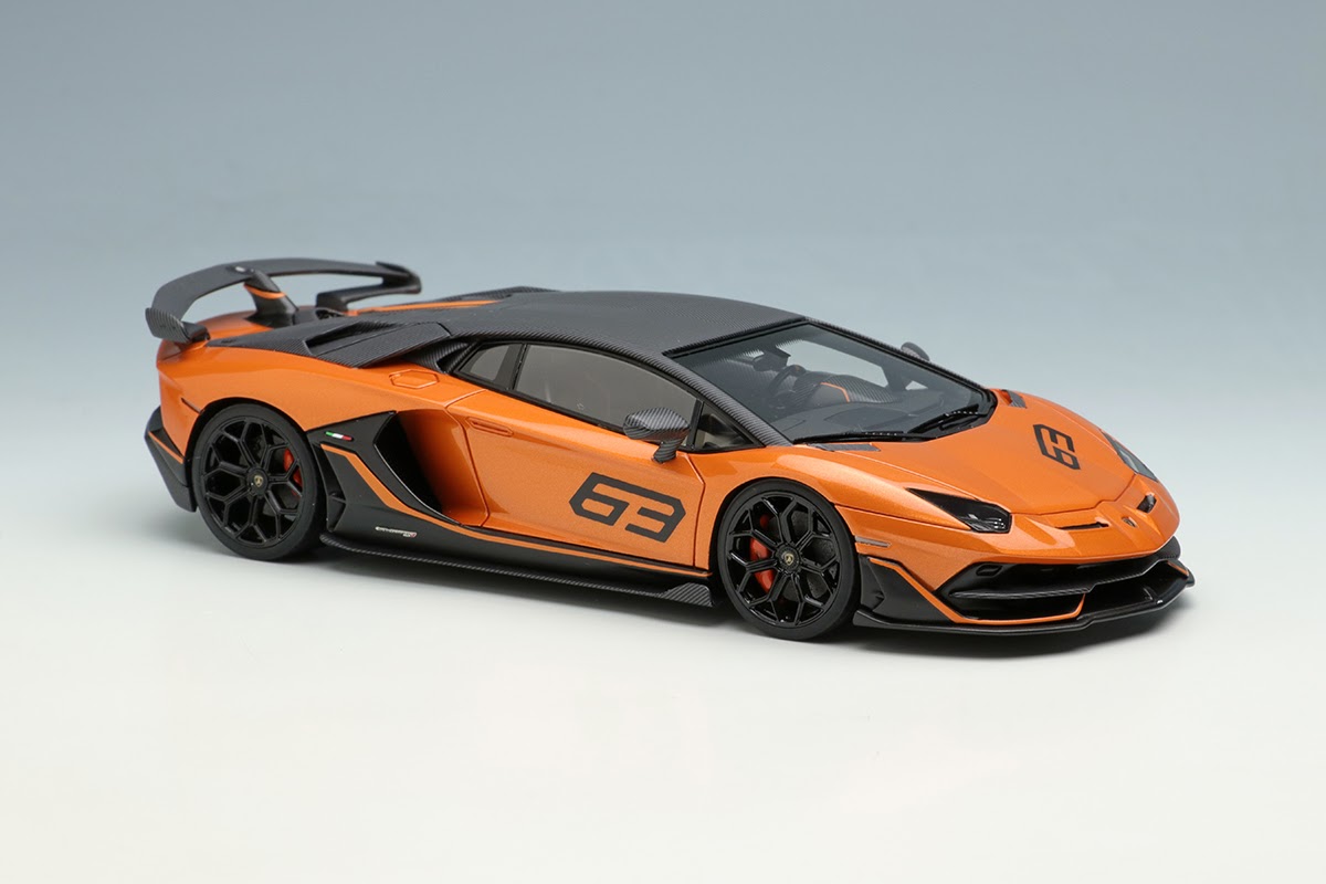 楽天市場】アイドロン 1/43 ランボルギーニ アヴェンタドール SVJ 63