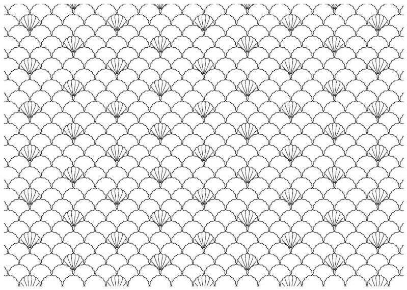 楽天市場】ポーセラーツ 転写紙【白磁用】貝殻シームレスブラック転写