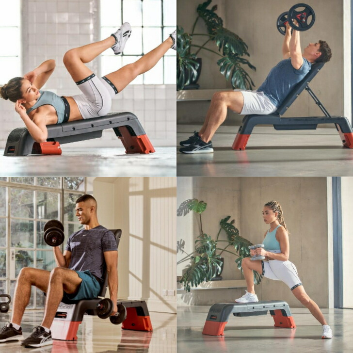 楽天市場】【送料無料】最大耐荷重150kg！Reebokトレーニングベンチ