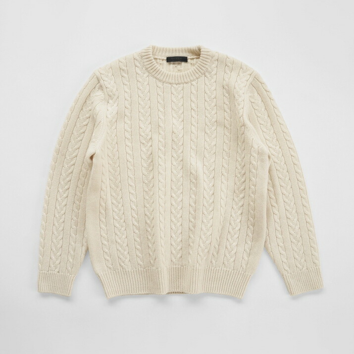 楽天市場】PRODIGAL メンズ ケーブル ニット カシミヤ 100％ 日本製