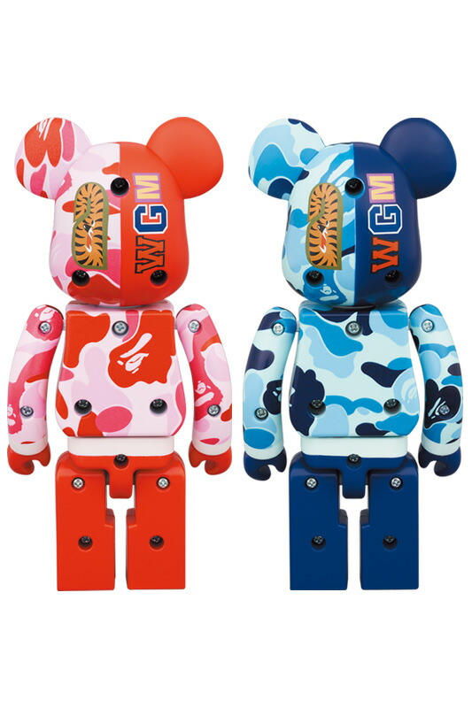 楽天市場】超合金 BE@RBRICK BAPE(R) ABC CAMO SHARK PINK／BLUE