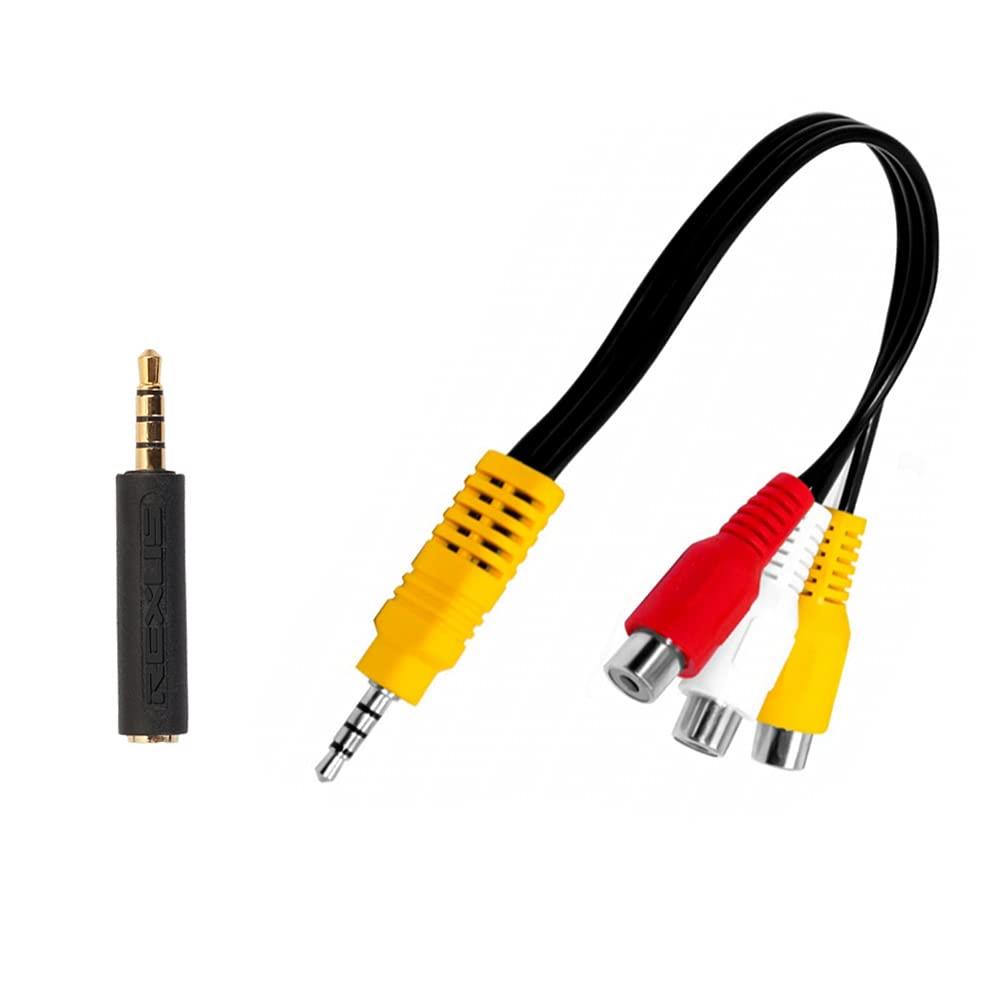 楽天市場】YFFSFDC 3.5mm RCA 変換 ケーブル AVケーブル 変換プラグ