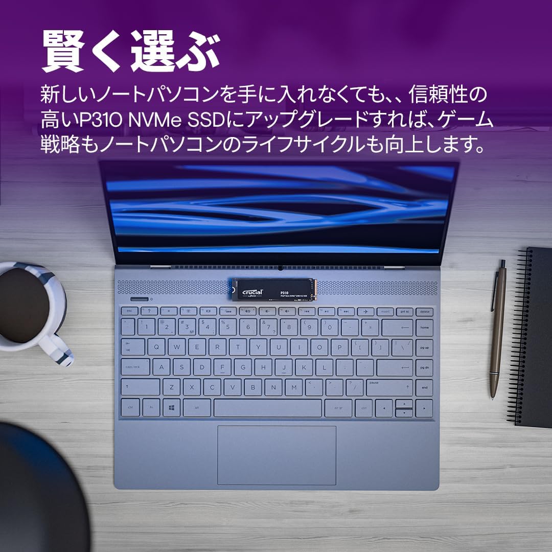 楽天市場】Crucial(クルーシャル) P310 2TB 3D NAND NVMe PCle4.0 M.2