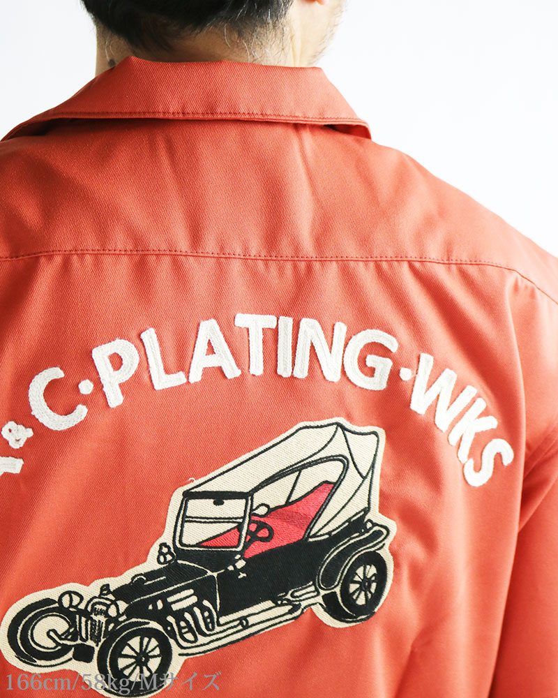 楽天市場】ALCARZA アルカルザ ボウリングシャツ バック刺繍