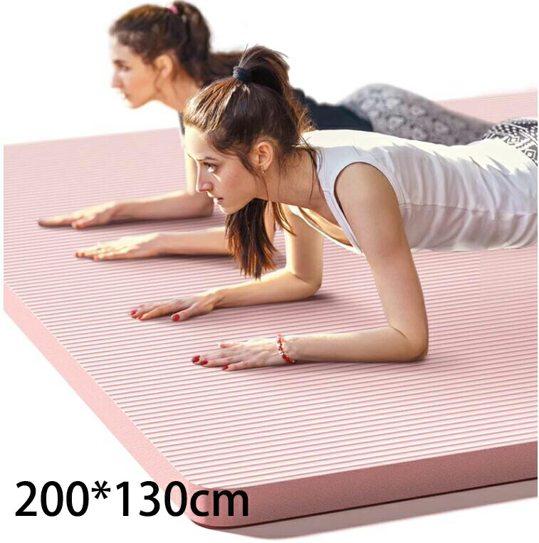 楽天市場】エクササイズマット 200*130cm ヨガマット ピラティス 体操