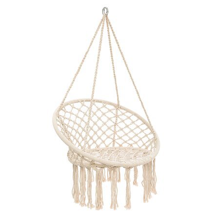 楽天市場】ハンモックチェア マクラメ編み ハンギングチェア 吊り下げ