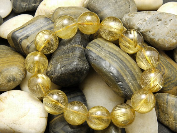 楽天市場】迫力の大玉タイチンルチルクォーツ16.5mm 最強金運 財運