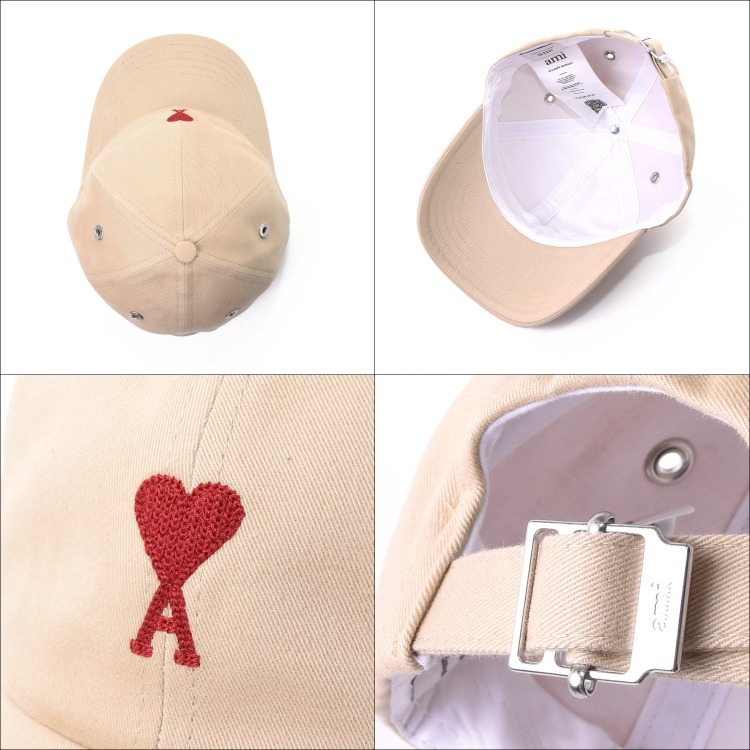 楽天市場】AMI DE COEUR アミ パリス キャップ 帽子 エンブロイダリー