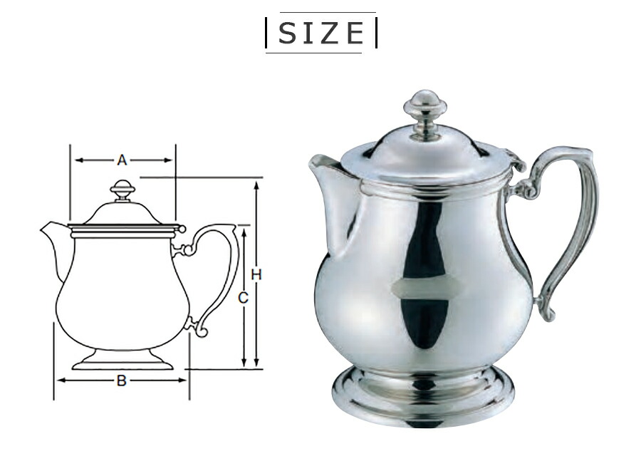 楽天市場】【送料無料】ビクトリア ティーポット 5人 用 台付き 18-8