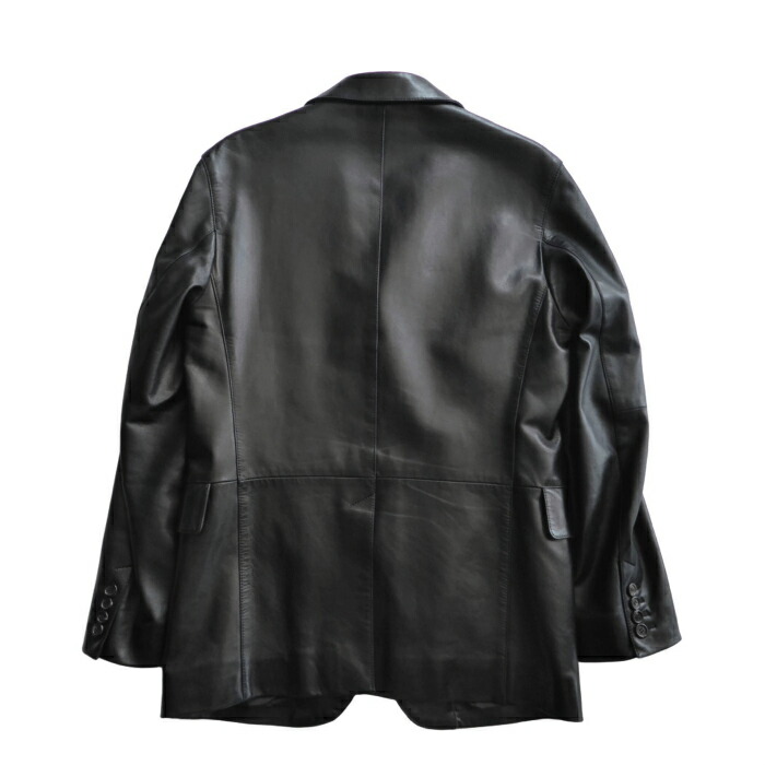 楽天市場】プラダ （PRADA） レザー テーラード ジャケット 3つボタン
