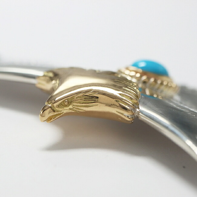 楽天市場】TADY&KING大イーグル頭金 金縄ターコイズ : TADY＆KING楽天