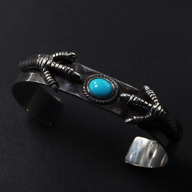 楽天市場】TADY&KING[FIRST ITEM]平打ちバングル爪SV銀縄ターコイズ