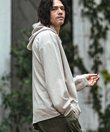 楽天市場】【CAMBIO(カンビオ)】カットスウェードプルパーカー : CAMBIO