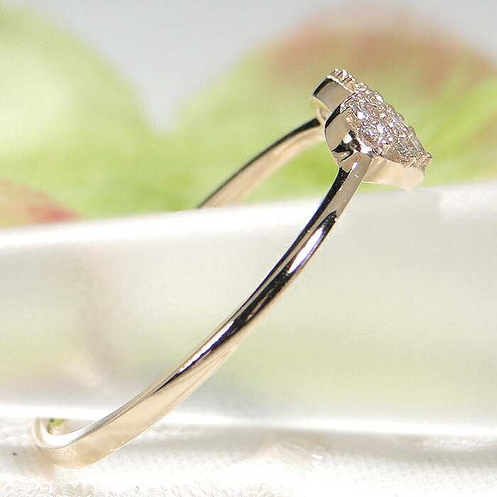楽天市場】【メーカー直販価格】K10YG【0.10ct】ハートモチーフ