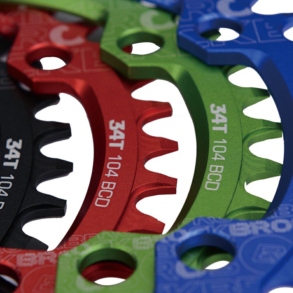 楽天市場】チェーンリング 【送料無料】 34T BCD104 アルミ製 オーバル