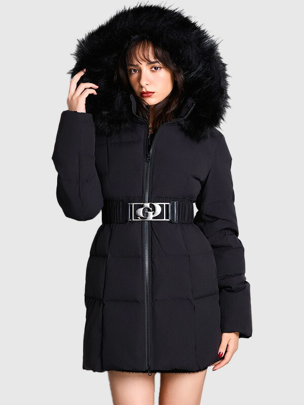 楽天市場】GYDA ジェイダ ダウン ジャケット ロング GD ベルト付き