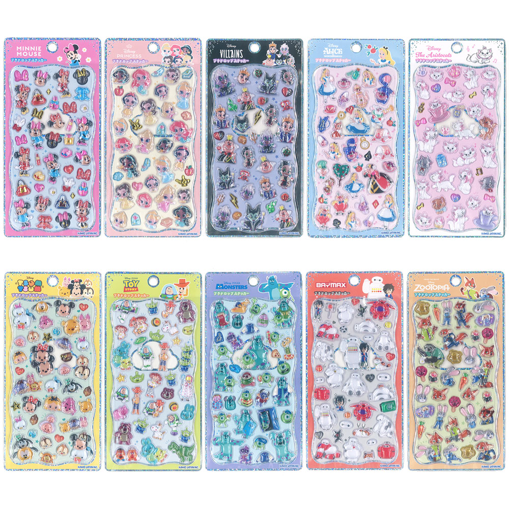 プチドロップステッカー ディズニープチドロップ9枚セット ディズニー
