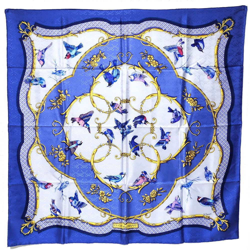 楽天市場】エルメス HERMES スカーフ カレ90 LA CLE des CHAMPS ｢自由