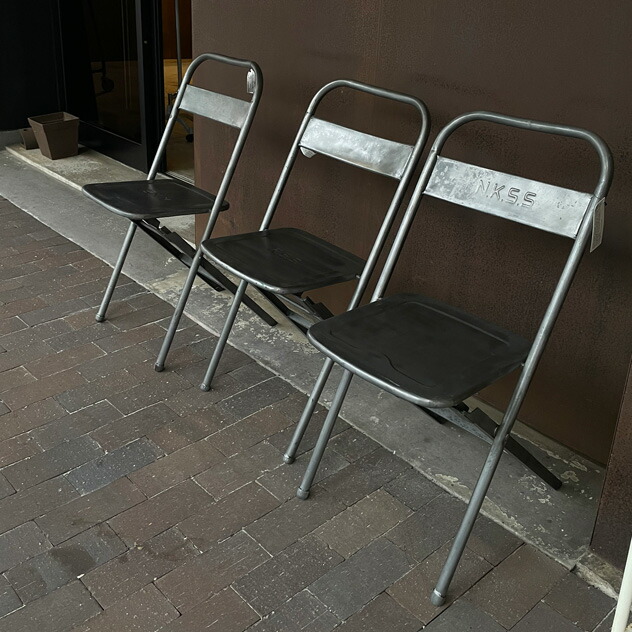 楽天市場】VINTAGE STEEL FOLDING CHAIR / ビンテージ スチール