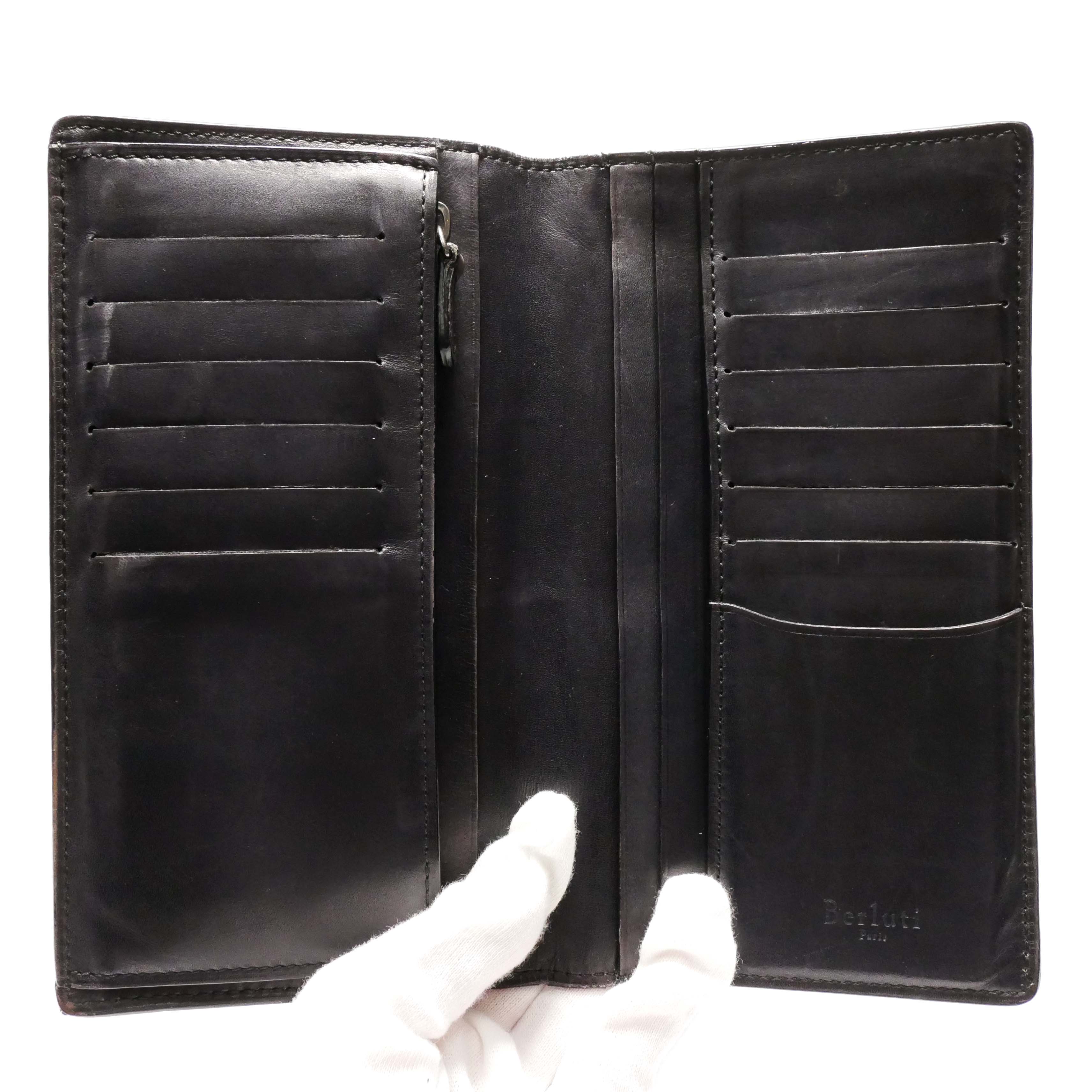 楽天市場】【中古】【良い】 Berluti ベルルッティ 長財布 二つ折り