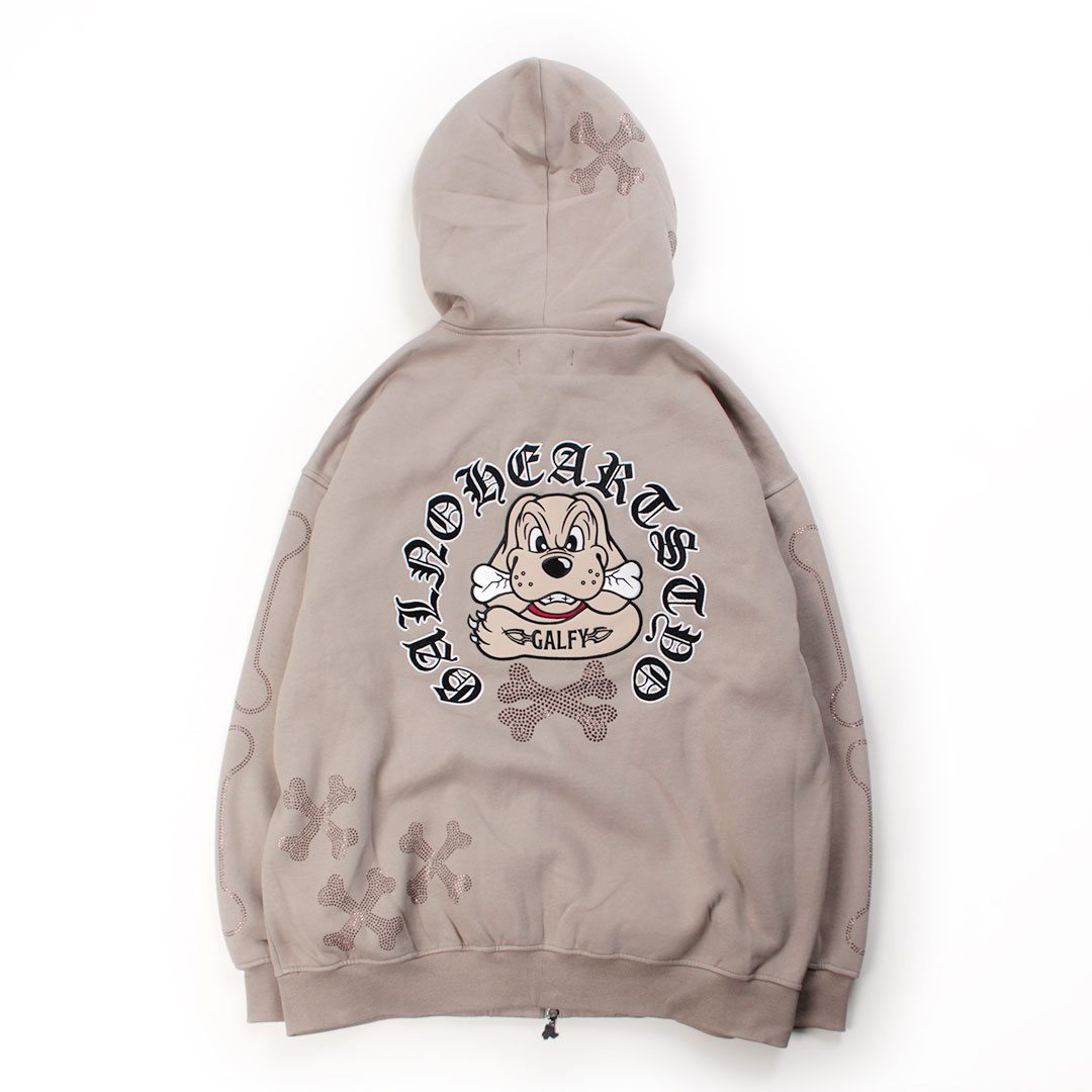 楽天市場】ガルフィー GALFY ピカピカ骨骨パーカー 153077 WHITE BLACK