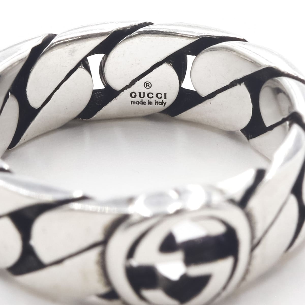 楽天市場】GUCCI グッチ リング 指輪 インターロッキングG シルバー