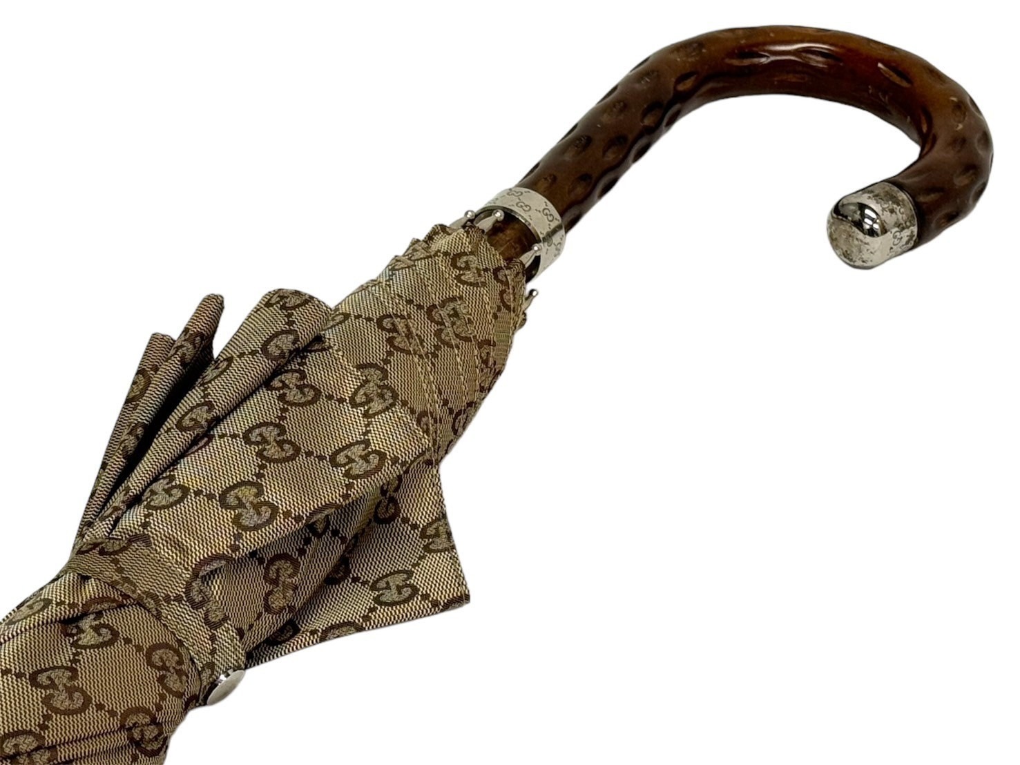 楽天市場】GUCCI グッチ 傘 アンブレラ GG柄 総柄 ポリエステル ウッド