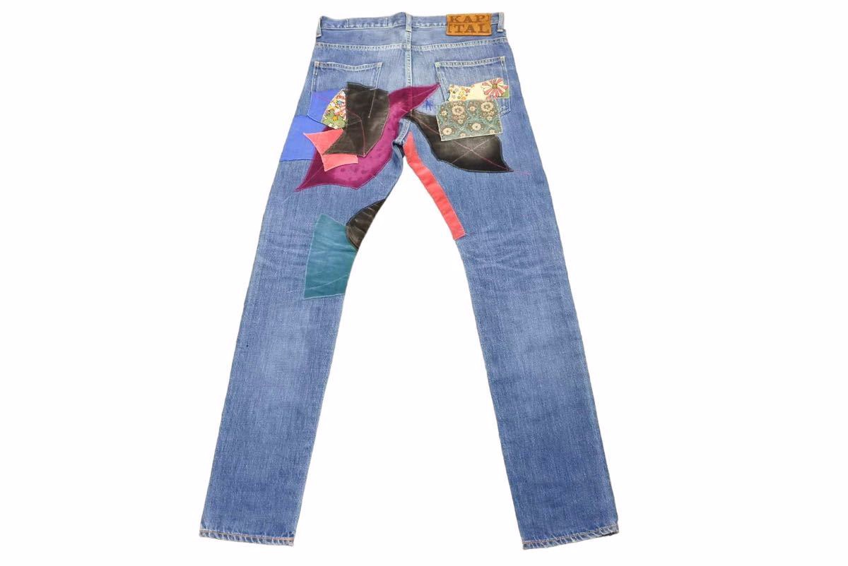 楽天市場】KAPITAL キャピタル デニムパンツ サイケデニム つぎはぎ