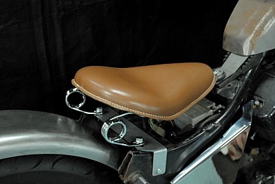 楽天市場】部品屋K&W 専用ソロシートキット スプリングタイプ （本革