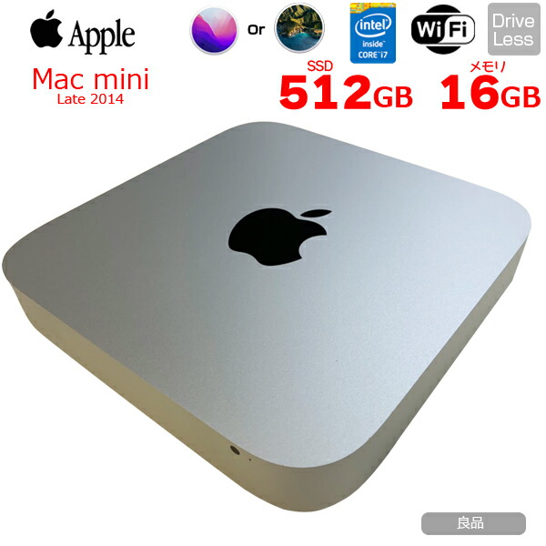 楽天市場】【中古】Apple Mac mini MGEQ2J/A Late 2014 A1347 小型