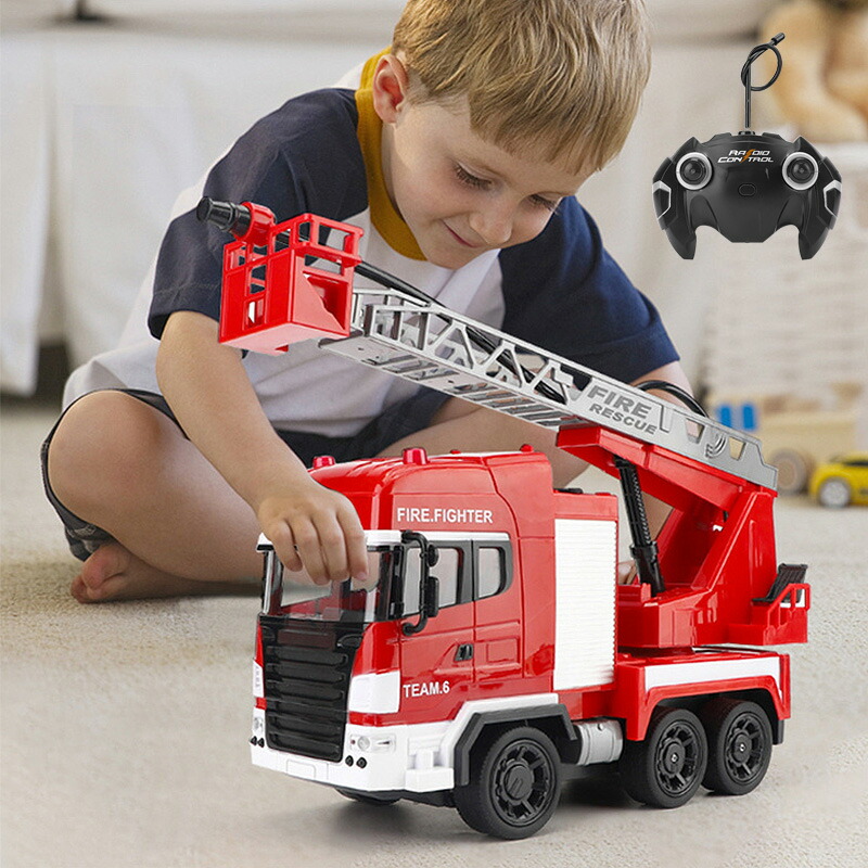 楽天市場】ラジコン 消防車 リモコン 緊急車両 RC はしご車 ラジコン