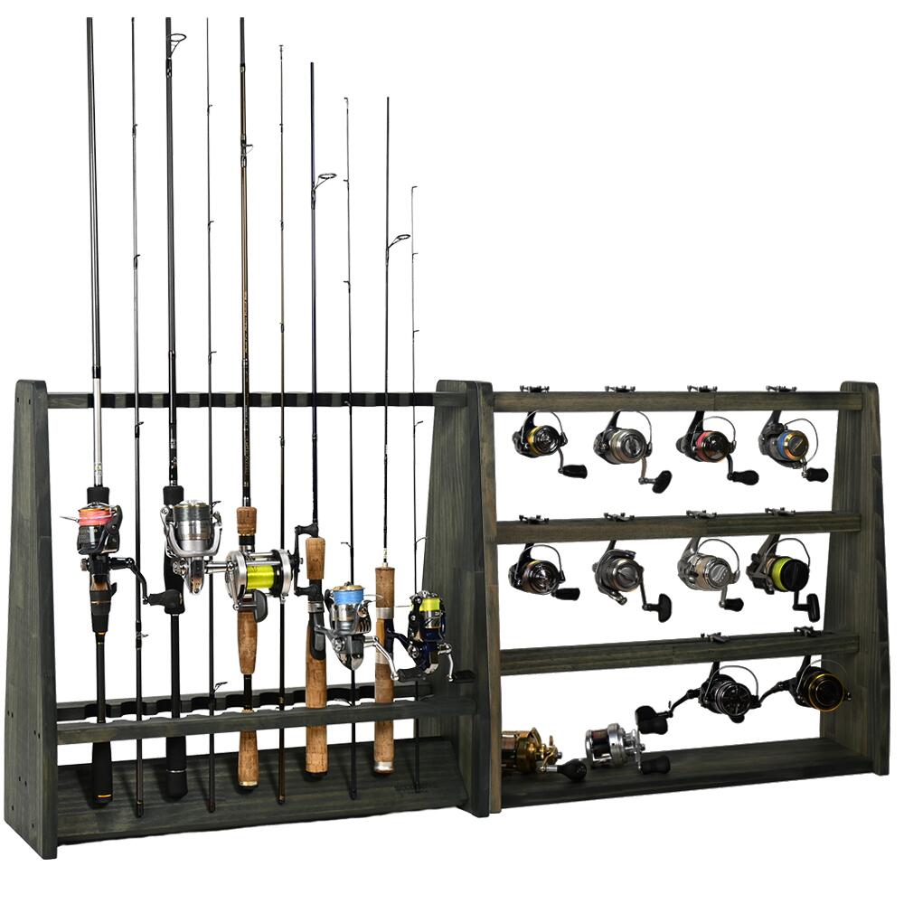 楽天市場】月間優良ショップ連続受賞 WOODWORKS ロッドスタンド 両面19