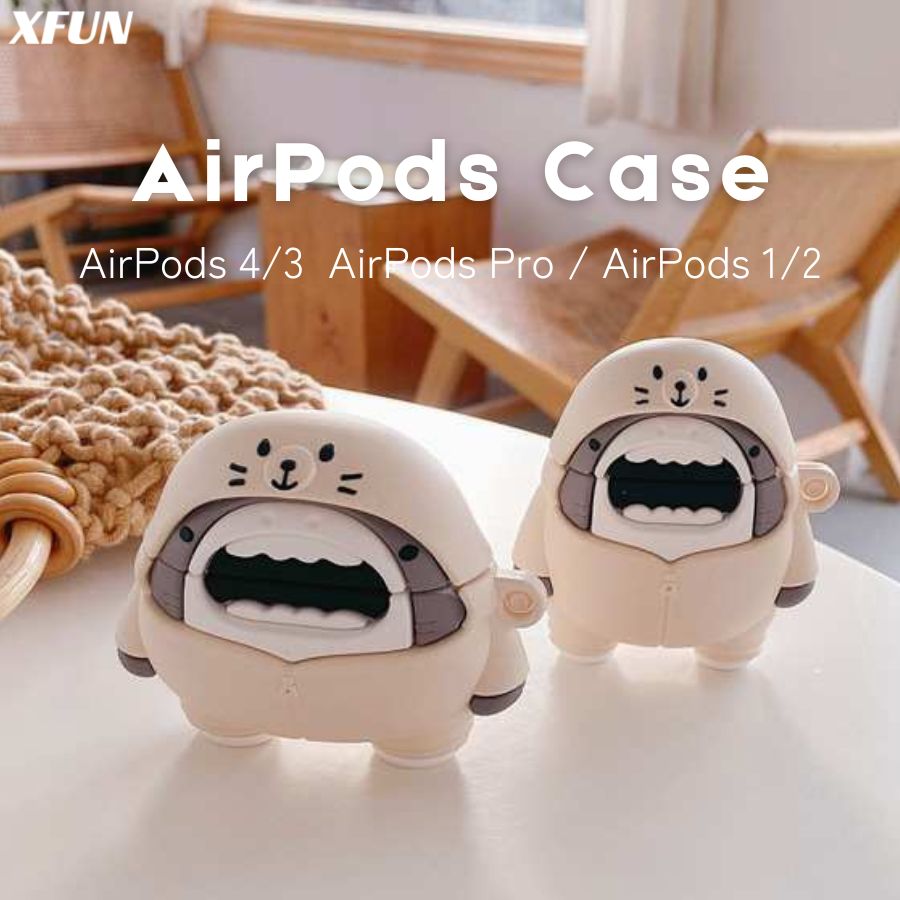 楽天市場】AirPods pro 3 ケース サメ クマ airpods4 ケース AirPods