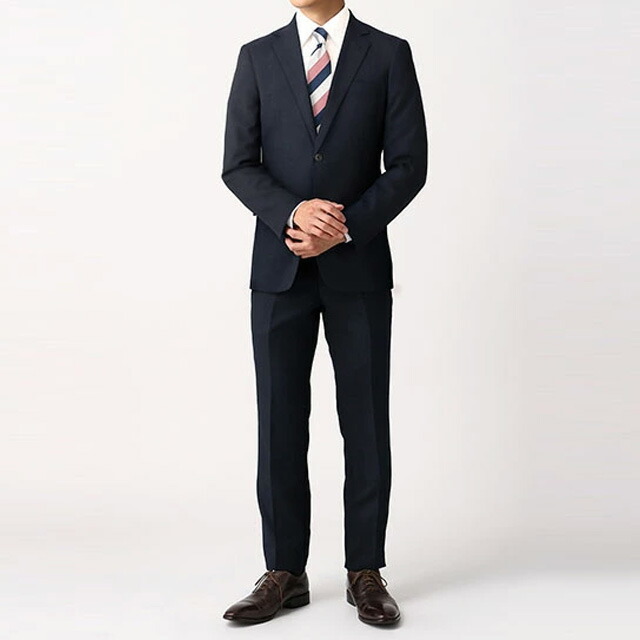 楽天市場】【洋服の青山】春夏用 ネイビー系 スタイリッシュ スーツ