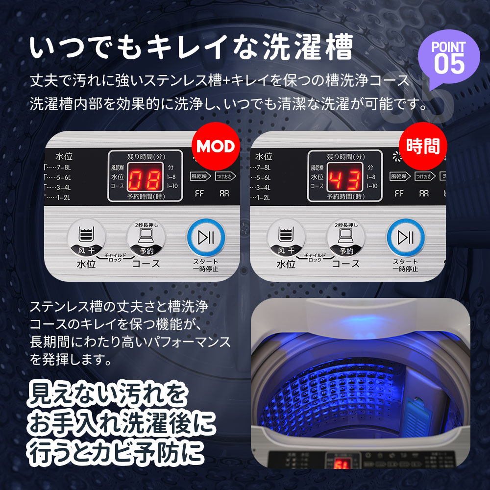 楽天市場】限定50枚☆8％クーポン！SENTERN 洗濯機 一人暮らし 7kg