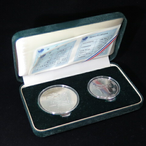 韓国 ソウル 第10回アジア競技大会 20,000ウォン大型銀貨 PCGS高鑑定