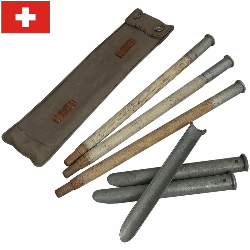 楽天市場】スイス軍 ウッド テントポール ペグセット USED EE719UN