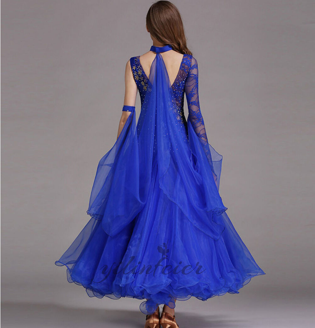 楽天市場】社交ダンスドレス 社交ダンス衣装 8色展開 単袖レース