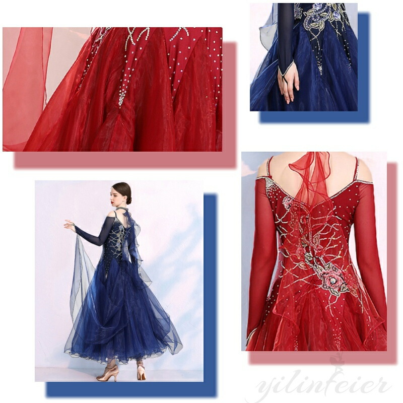 楽天市場】社交ダンス 練習着 ドレス モダンダンス衣装 スタンダード