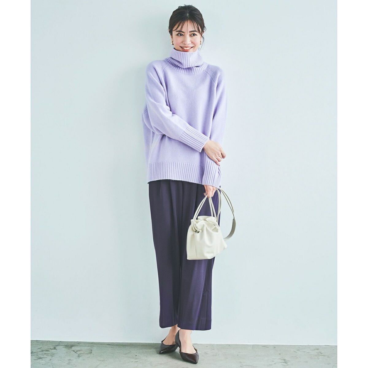 楽天市場】ウールカシミヤブレンドバルキー タートルネック ニット／23