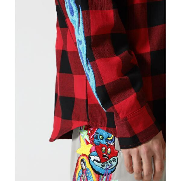 楽天市場】MAYO／メイヨー／Embroidery Maria Check Shirt／ロイヤル