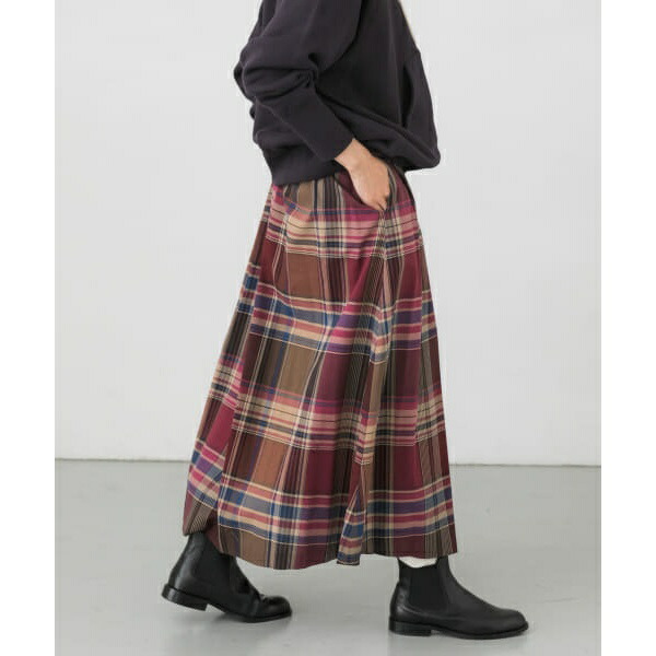 楽天市場】ビッグチェックタックスカート／かぐれ（kagure） : 丸井