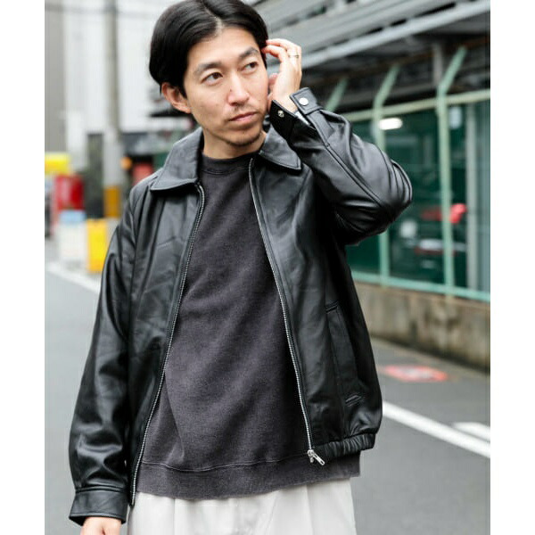 楽天市場】ラムレザー ZIP UP ジャケット／アイテムズ アーバン